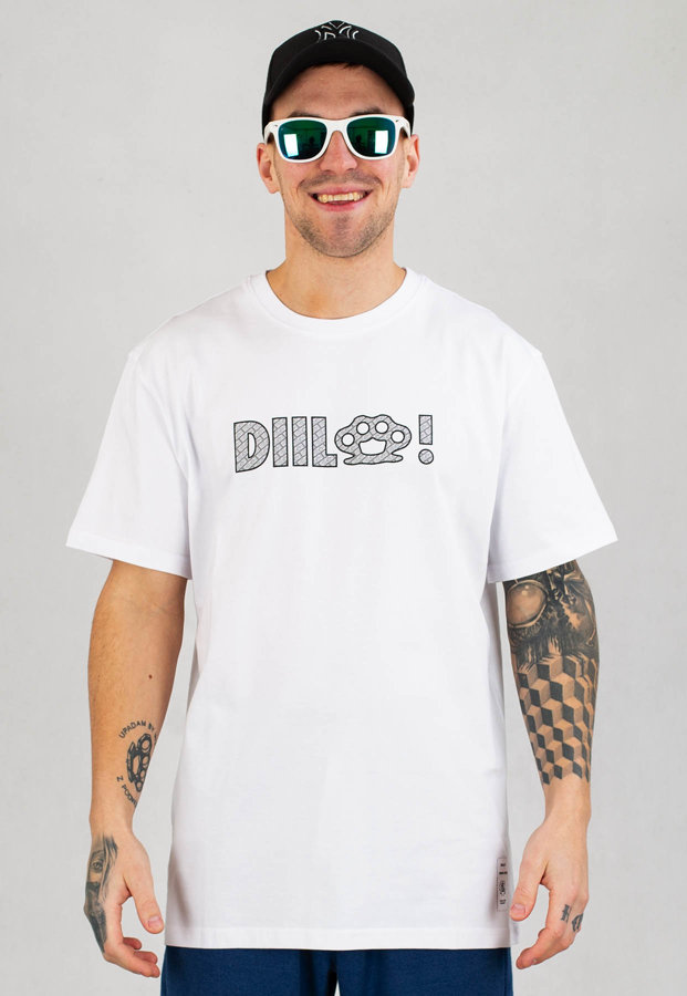 T-shirt Diil Multilog biały