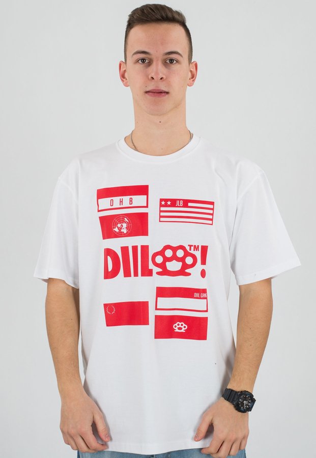 T-shirt Diil N.D.O. biały
