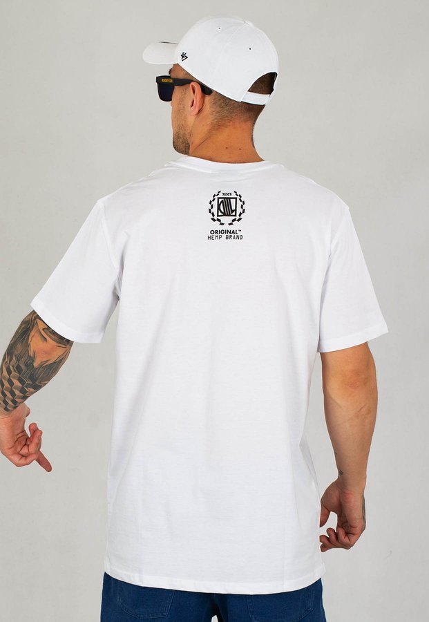 T-shirt Diil Outline biały