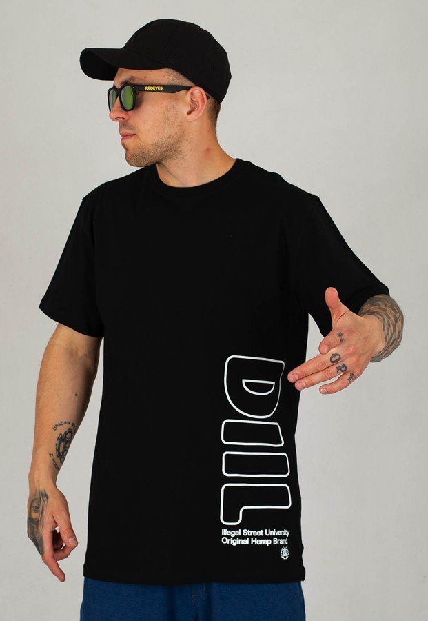 T-shirt Diil Outline czarny