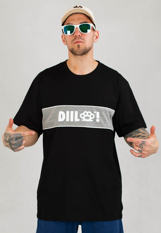 T-shirt Diil Pipping czarny