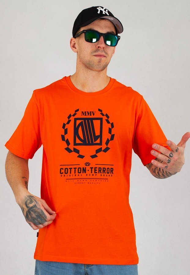T-shirt Diil Racter pomarańczowy