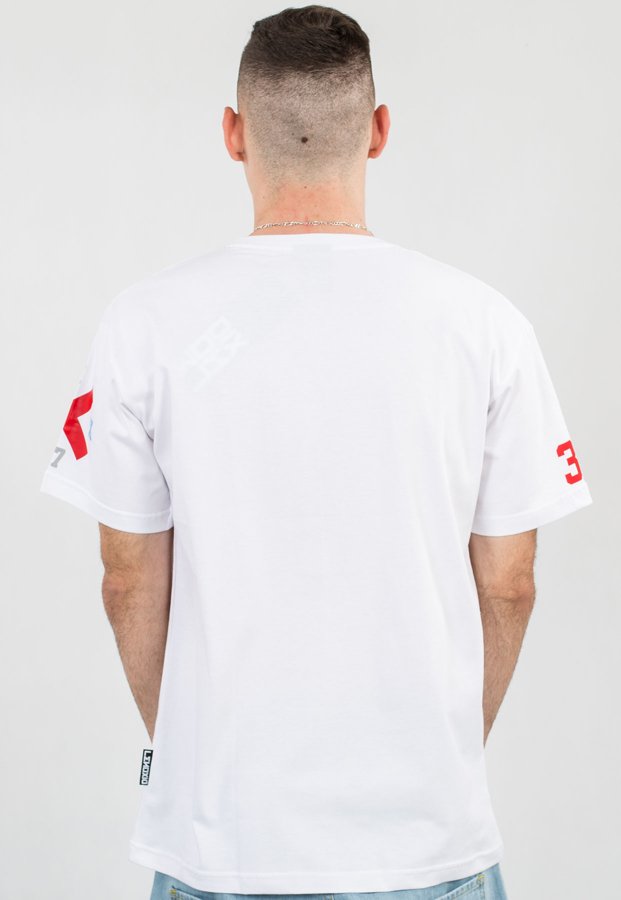 T-shirt Dixon37 Gradient biały