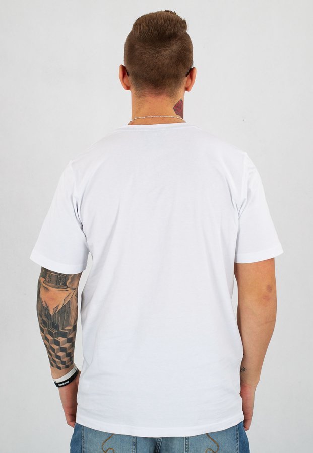 T-shirt Dudek P56 Lew biały