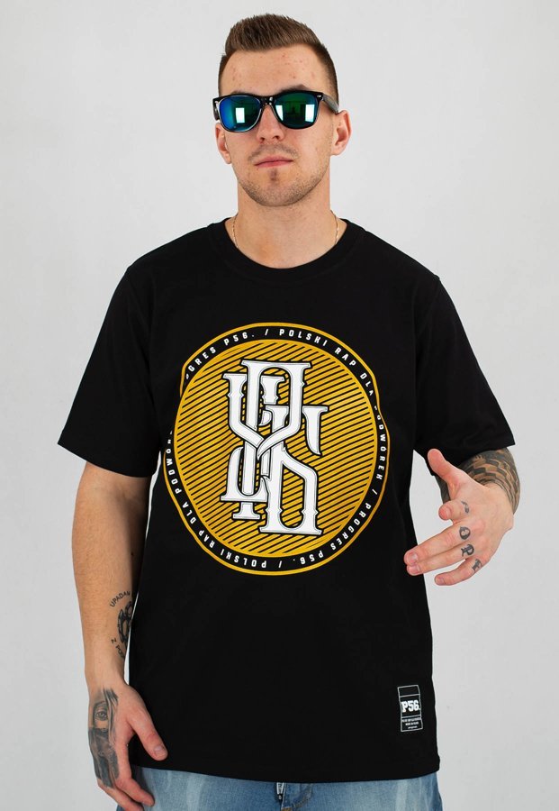 T-shirt Dudek P56 Monogram czarny