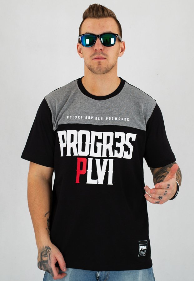 T-shirt Dudek P56 PLVI czarny