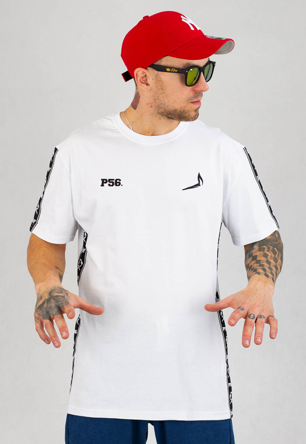 T-shirt Dudek P56 Pale Tape biały