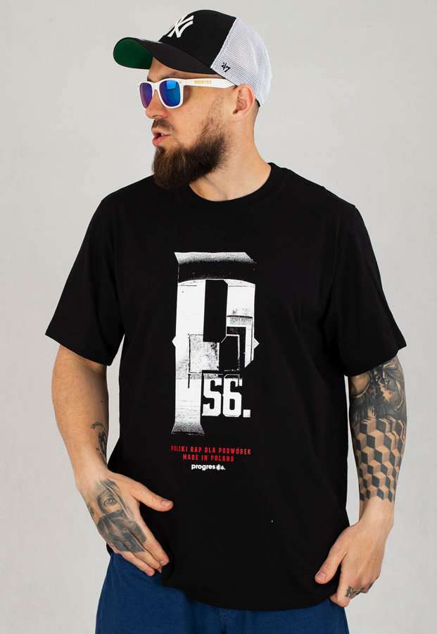 T-shirt Dudek P56 Podwórko czarny