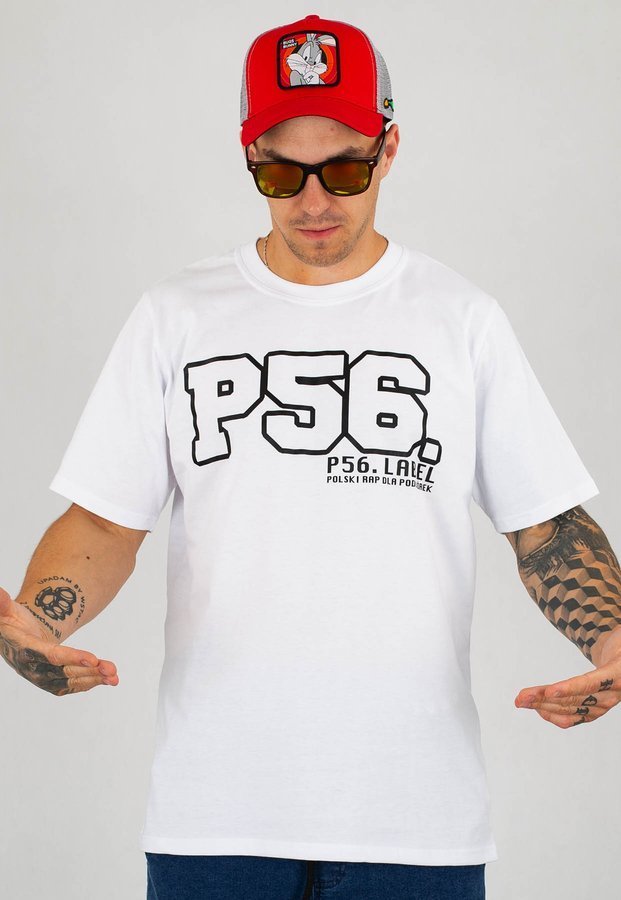 T-shirt Dudek P56 Polski Rap biały