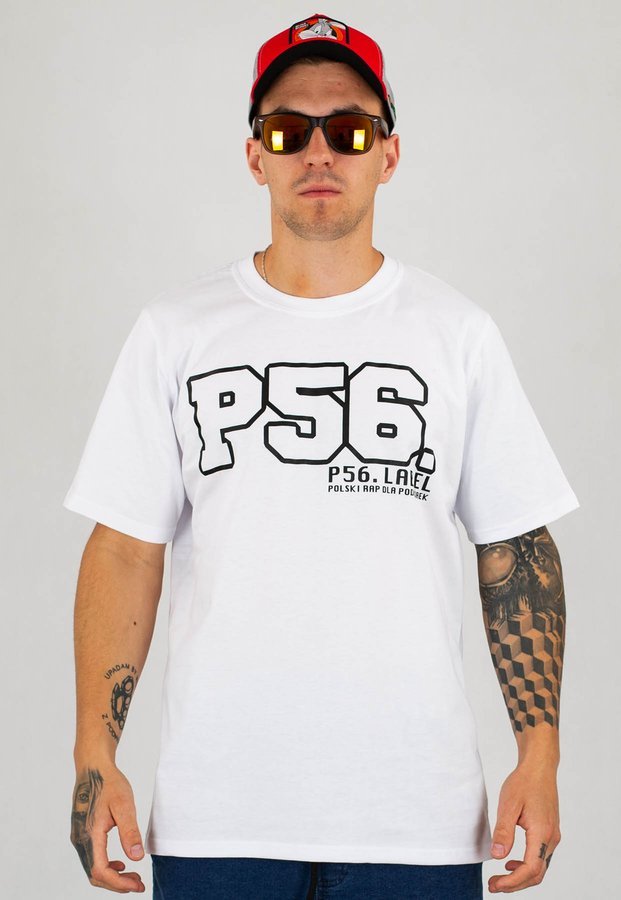 T-shirt Dudek P56 Polski Rap biały