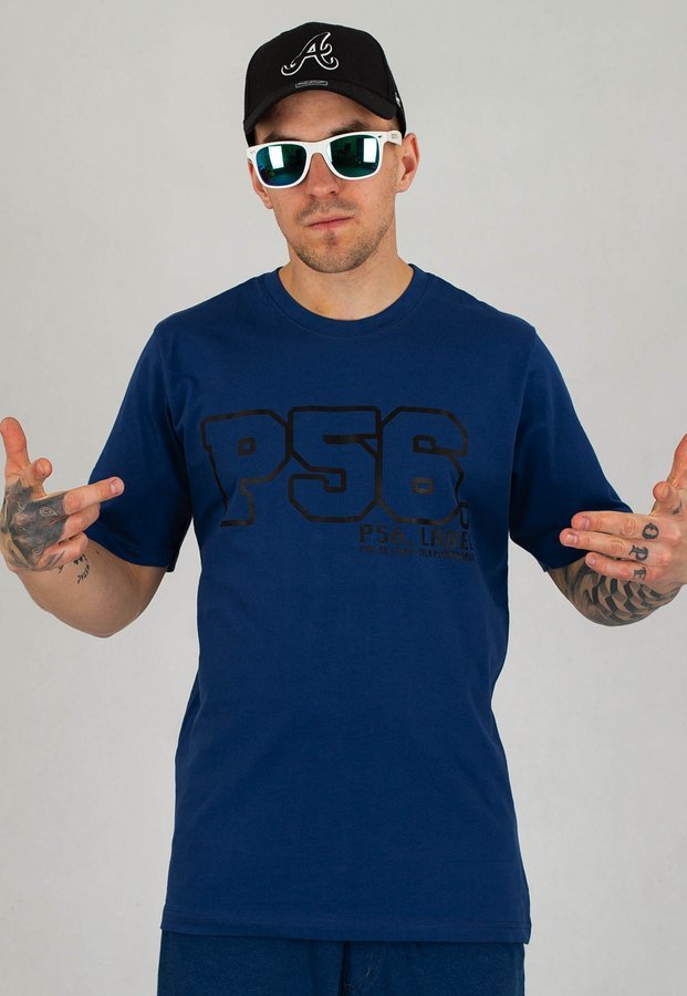 T-shirt Dudek P56 Polski Rap granatowy