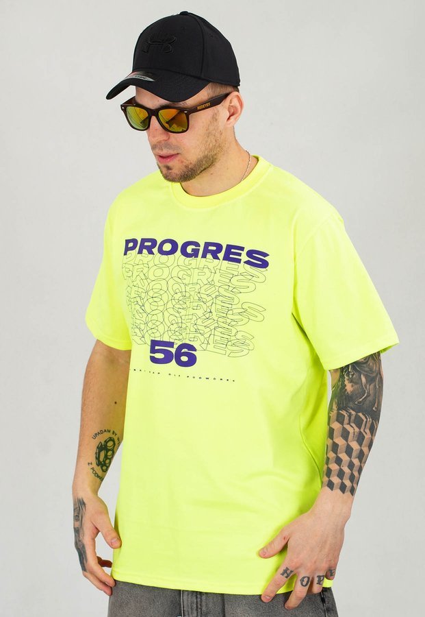 T-shirt Dudek P56 Progres 56  żółty