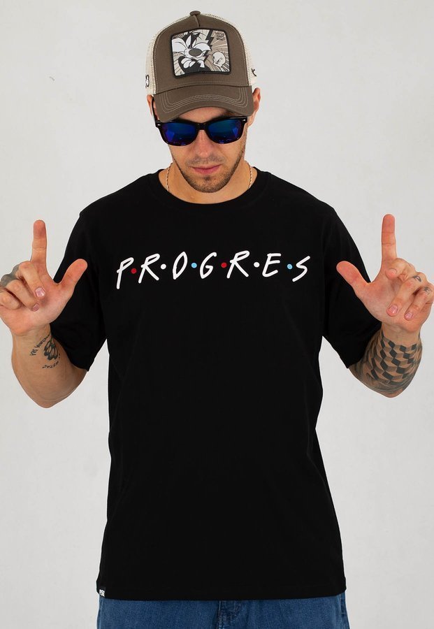 T-shirt Dudek P56 Progres Friends czarny