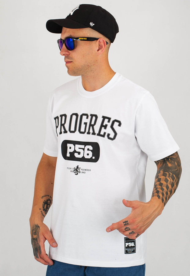 T-shirt Dudek P56 Progres P56 biały