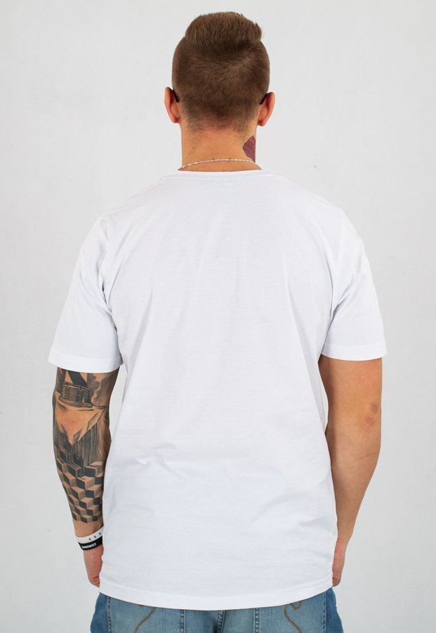 T-shirt Dudek P56 Progres biały