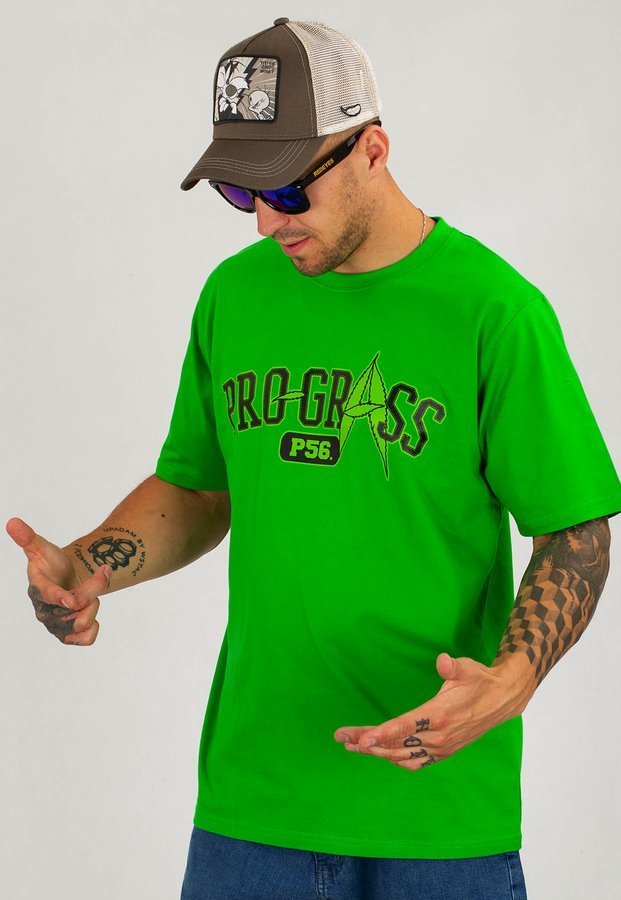 T-shirt Dudek P56 Progress zielony