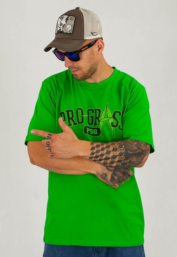 T-shirt Dudek P56 Progress zielony