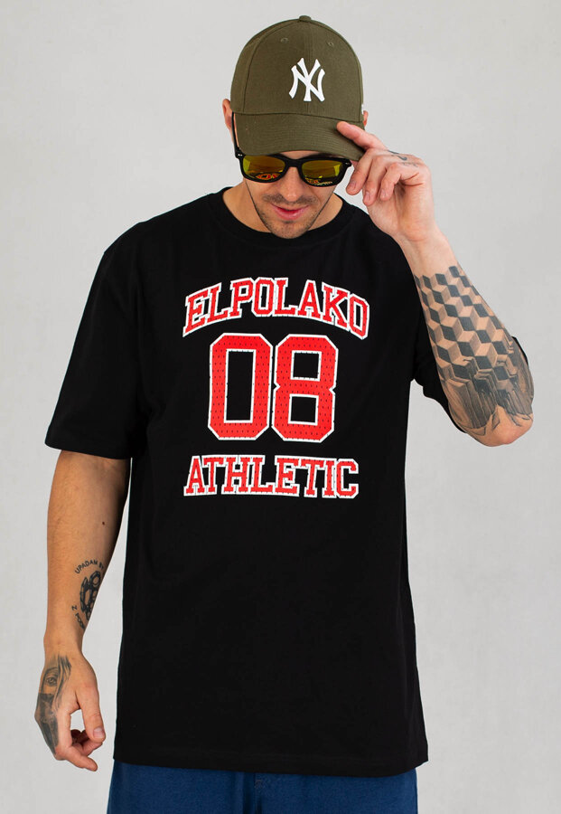 T-shirt El Polako 08 Athletic czarny