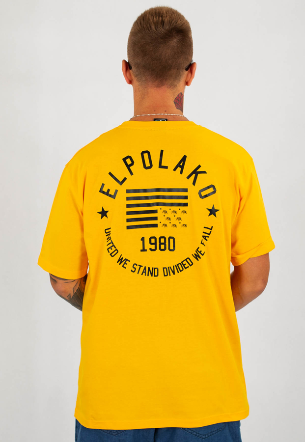 T-shirt El Polako 1980 żółty