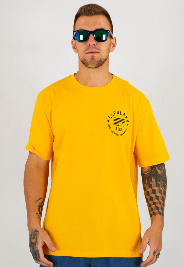 T-shirt El Polako 1980 żółty