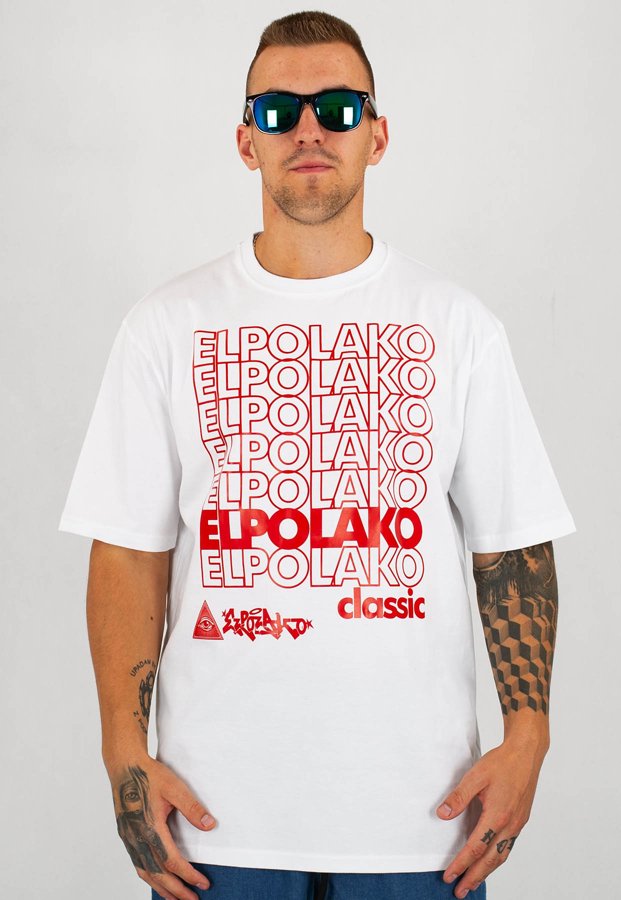 T-shirt El Polako 7xELPO biały