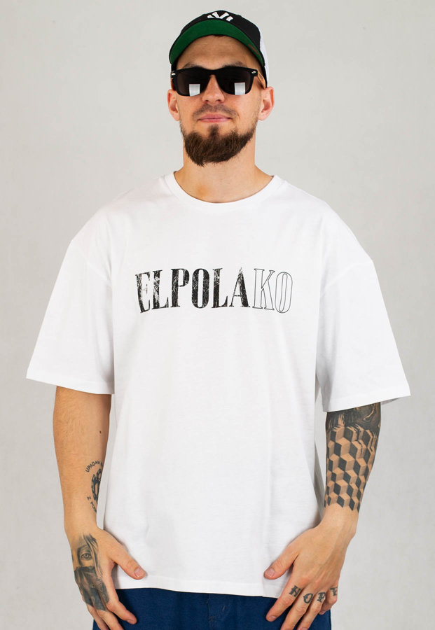T-shirt El Polako Baggy Vintage biały