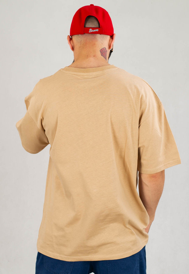 T-shirt El Polako Baggy Vintage brązowy