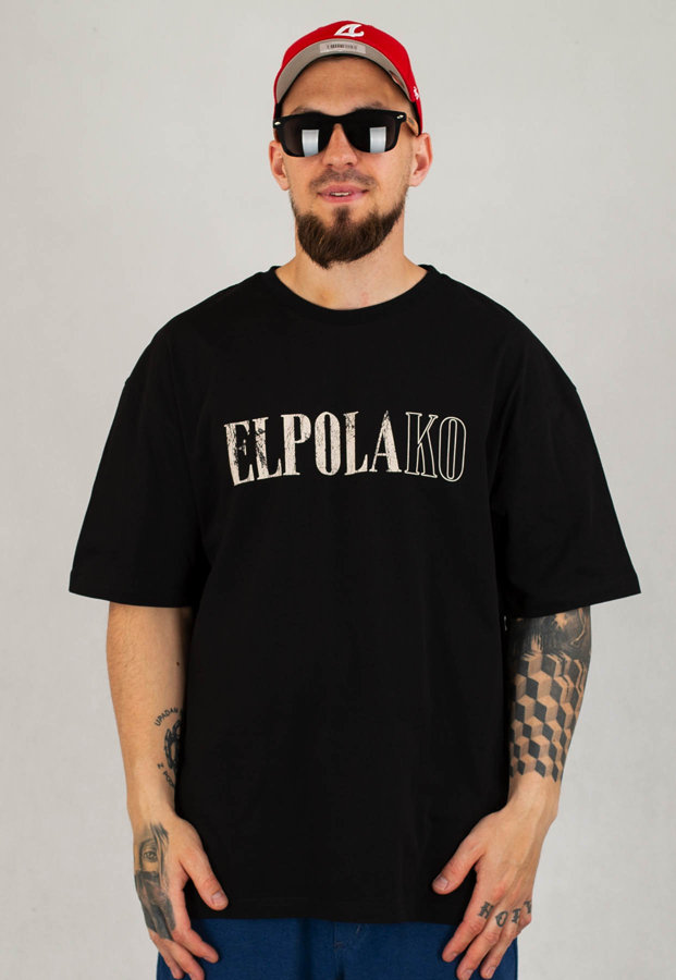 T-shirt El Polako Baggy Vintage czarny