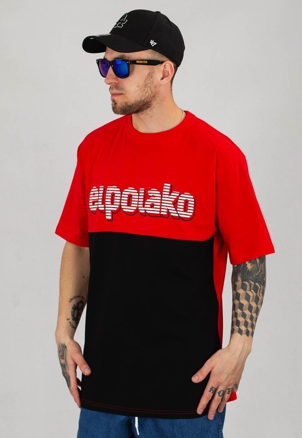 T-shirt El Polako Classic Stripes Cut czerwony + Płyta Gratis