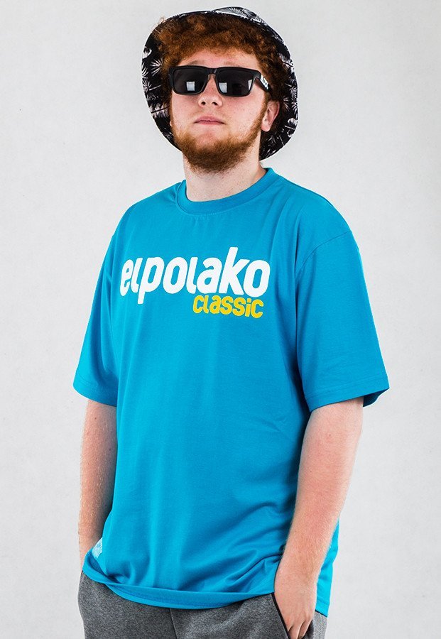 T-shirt El Polako Classic niebieski