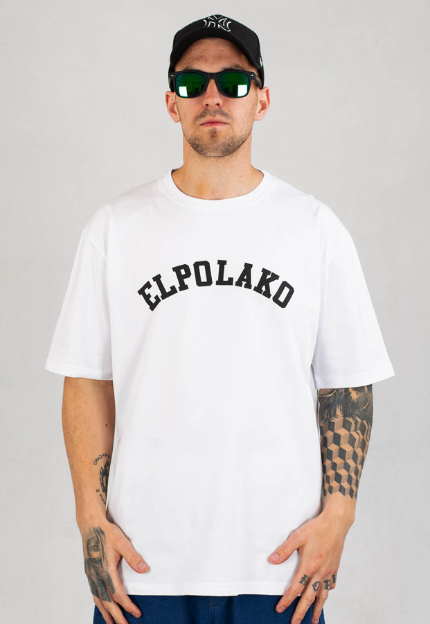 T-shirt El Polako College biały