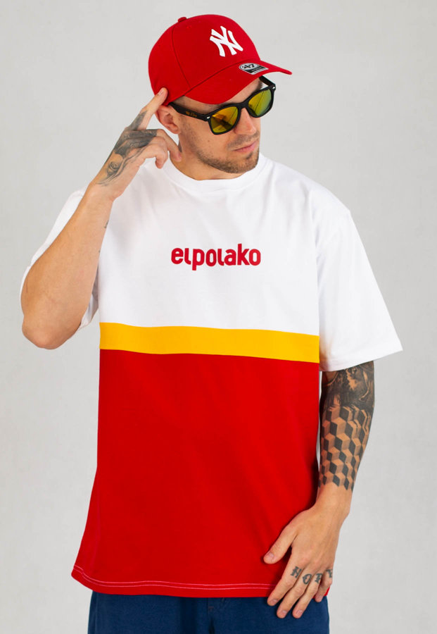 T-shirt El Polako Colors Classic biały