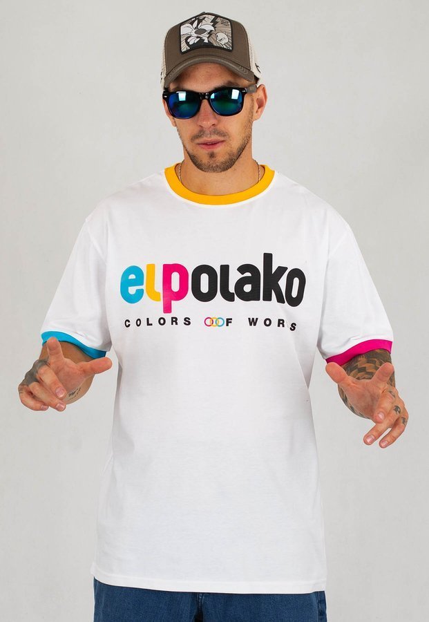 T-shirt El Polako Cow biały