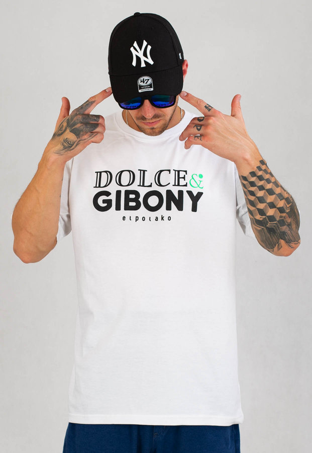 T-shirt El Polako Dolce & Gibony biały