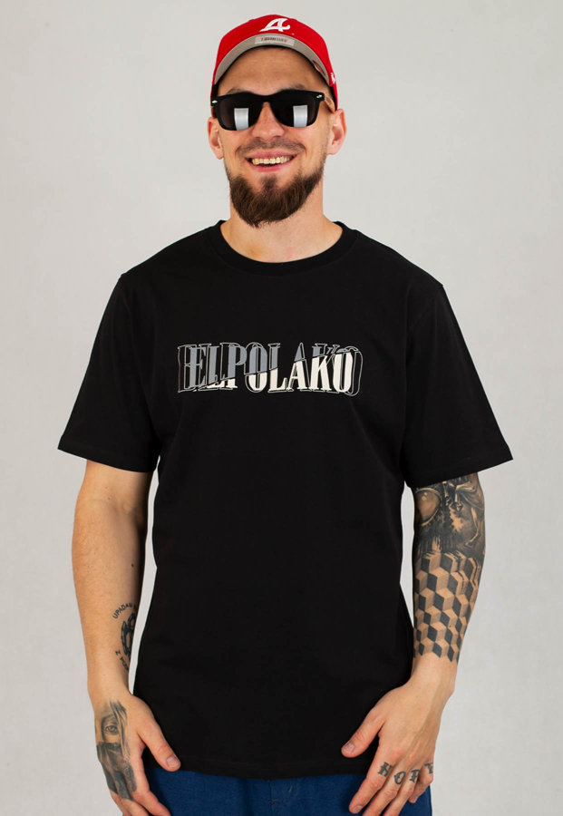 T-shirt El Polako Double Layer czarny