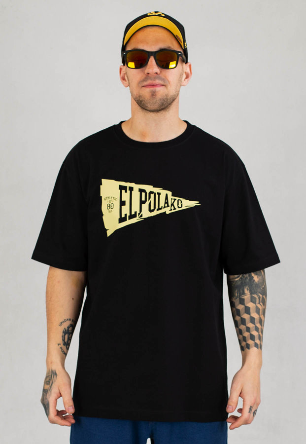 T-shirt El Polako EP Flag czarny