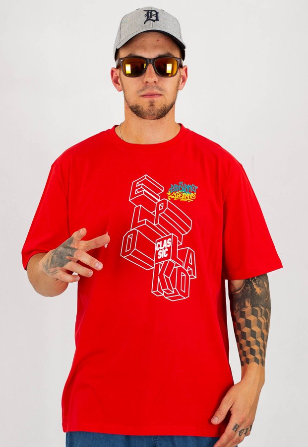 T-shirt El Polako Elpo 3D czerwony