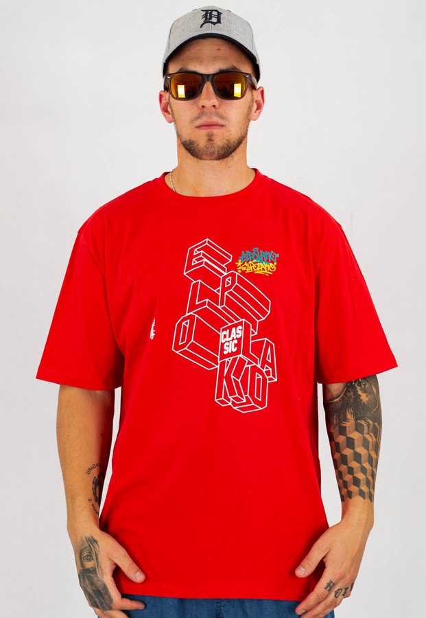 T-shirt El Polako Elpo 3D czerwony