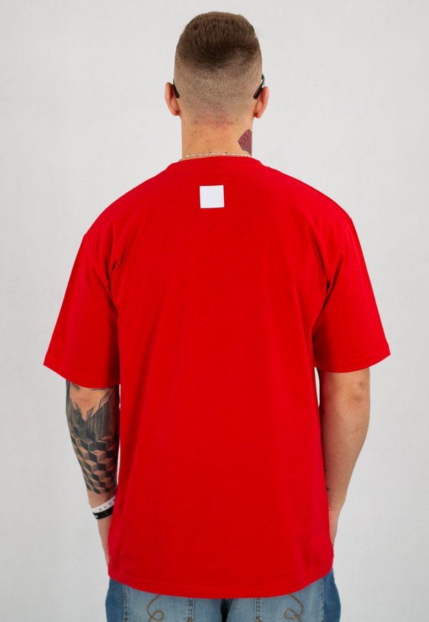 T-shirt El Polako Handmade czerwony