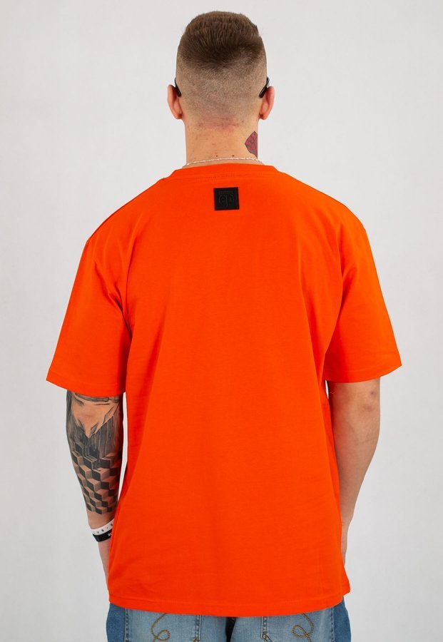 T-shirt El Polako Handmade pomarańczowy