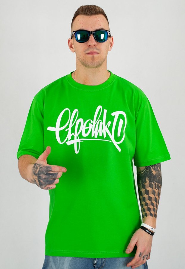 T-shirt El Polako Handmade zielony