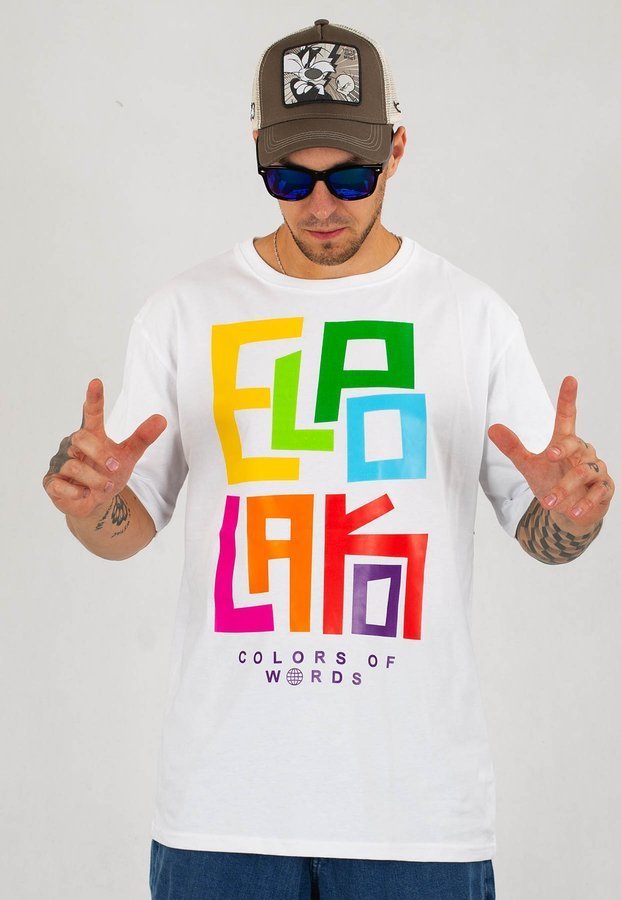 T-shirt El Polako Haos biały