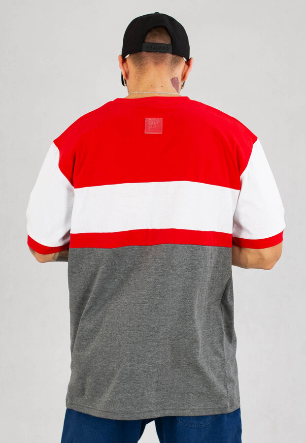 T-shirt El Polako Horizontal Cut czerwony
