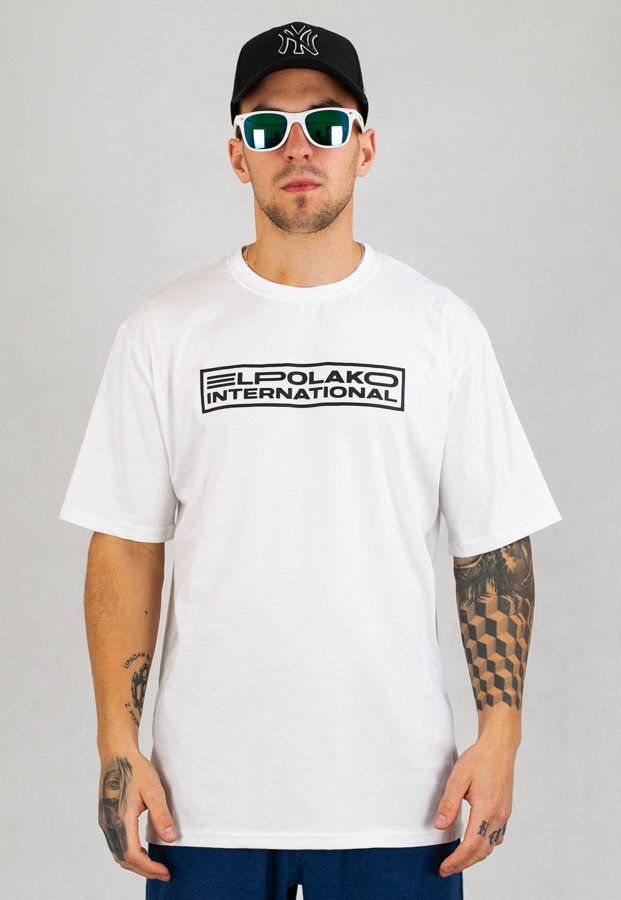 T-shirt El Polako International biały