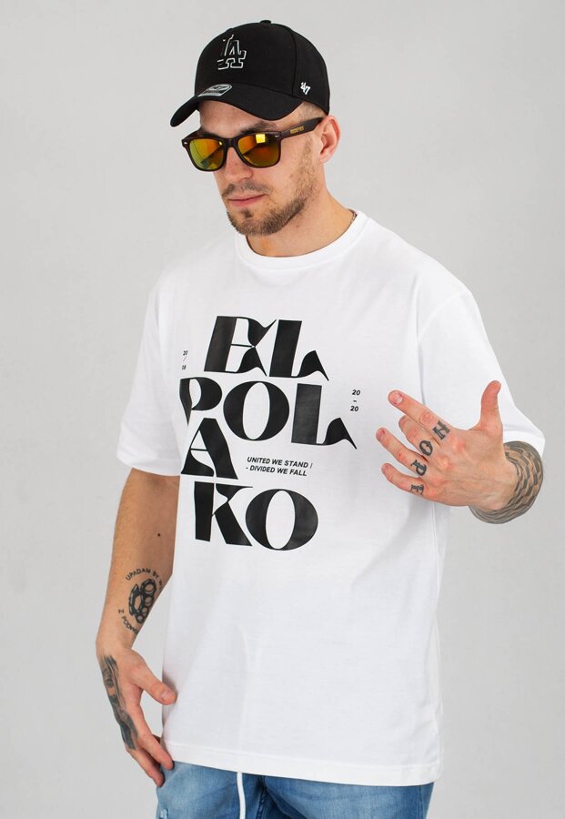 T-shirt El Polako Letters biały + Płyta Gratis