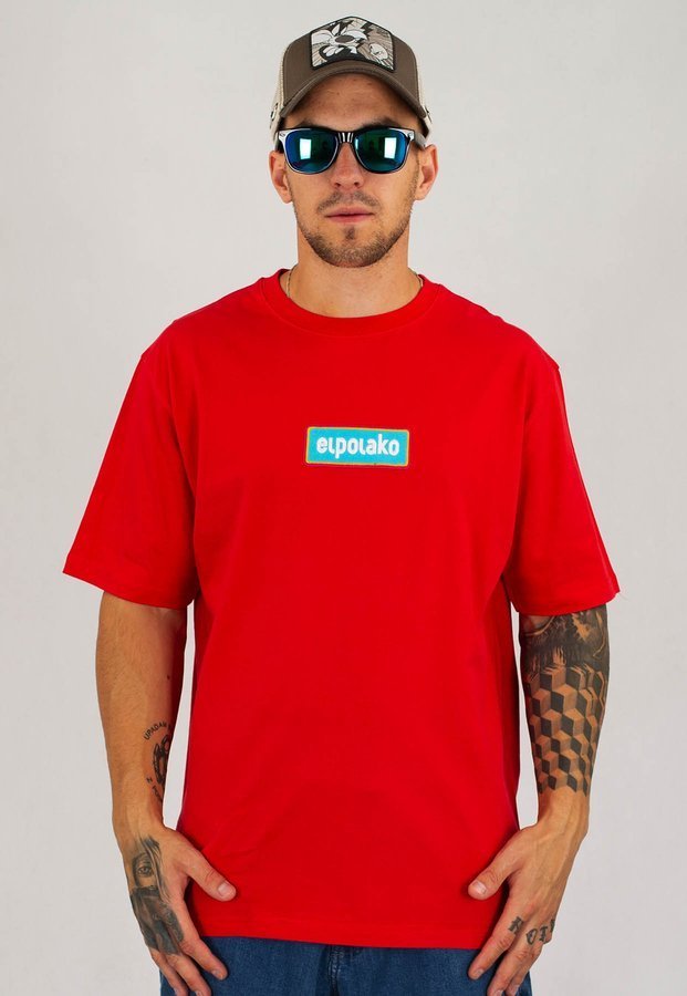 T-shirt El Polako Mini Ep czerwony