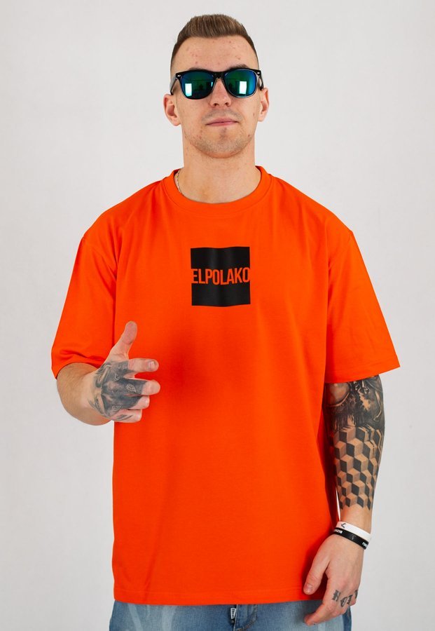 T-shirt El Polako New Box pomarańczowy