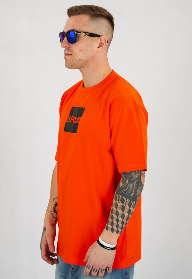 T-shirt El Polako New Box pomarańczowy