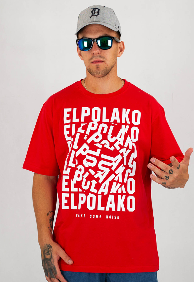 T-shirt El Polako Noise biały