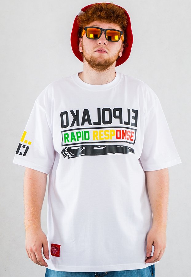 T-shirt El Polako Rapid Response biały